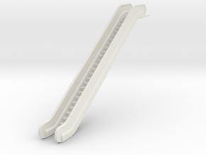 HO Escalator H66.2mm in White Natural Versatile Plastic