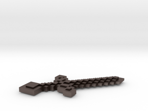 Minecraft Sword in Polished Bronzed Silver Steel: Small