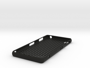 Sony Xperia Z3 case - honeycomb pattern in Black Natural Versatile Plastic