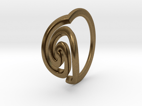 Spiral Ring, Size 4.5 in Natural Bronze