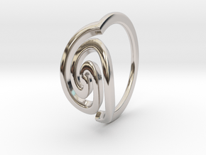 Spiral Ring, Size 4.5 in Platinum