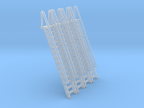 N Scale Ladder 14 (4pc) in Tan Fine Detail Plastic