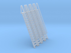N Scale Ladder 15 (4pc) in Smooth Fine Detail Plastic
