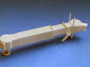 Articulated airport jetway (aerobridge), 1:200 in Tan Fine Detail Plastic