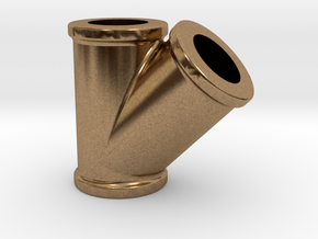 No. 23 - 2.5 inchScale - Sander Pipe fitting plus  in Natural Brass