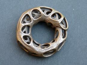 Ouroboros Pendant (M) in Polished Bronze Steel