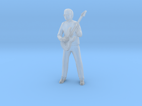 Guitar player with glasses in Tan Fine Detail Plastic