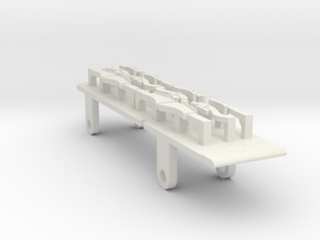 7mm FR D1, E1 & Cambrian SPC Tender - 0 Chassis in White Natural Versatile Plastic