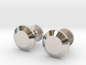 Milnerfield Faraday Cufflinks - Pair in Platinum