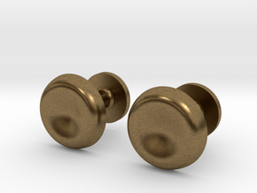Milnerfield Turing Cufflinks - Pair in Natural Bronze