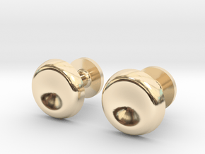 Milnerfield Turing Cufflinks - Pair in 14k Gold Plated Brass