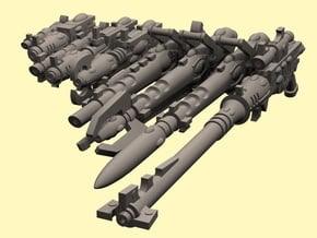28mm Space Evil Elf guns in Tan Fine Detail Plastic