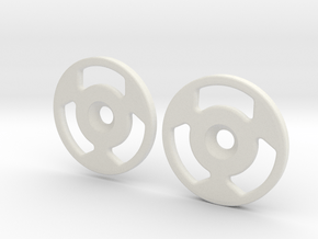 Spinner Caps (SD-MLW) in White Natural Versatile Plastic