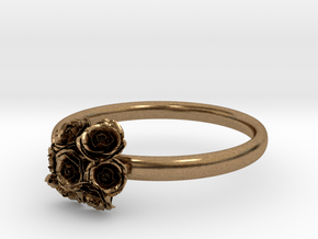 Roses Ring in Natural Brass: 7 / 54