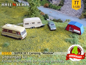 SUPER SET Camping Meadow (TT 1:120) in Smooth Fine Detail Plastic