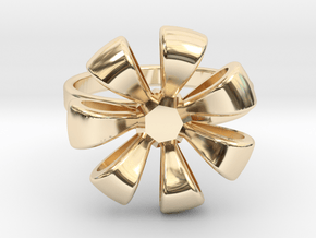 Flower Ring in 14K Yellow Gold
