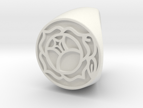 Utena Ring Size 3 in White Natural Versatile Plastic