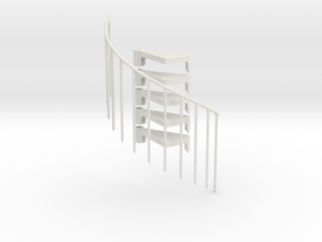 Stair Extension Kit Reverse Direction 1:12 in White Natural Versatile Plastic