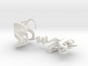 3dWordFlip: Suze/Erik in White Natural Versatile Plastic