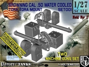 1/27 Cal 50 M2 Water Cooled Set001 in Tan Fine Detail Plastic