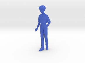 1/43 School Boy in Uniform in Blue Processed Versatile Plastic