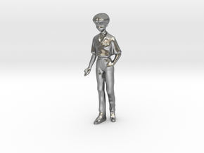 1/43 School Boy in Uniform in Natural Silver