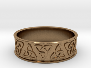 The Ancient Celtic Ring in Natural Brass