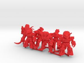 MiniCreatures: Six Pack 1 in Red Processed Versatile Plastic