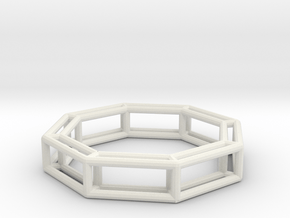 wireframe ring in White Natural Versatile Plastic