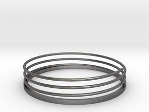 Spiral Bracelet in Polished Nickel Steel