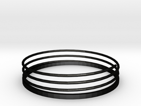 Spiral Bracelet in Matte Black Steel