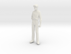 1/24 Casual Wear Man Figure Type II(b) in White Natural Versatile Plastic