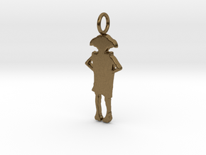 Dobby Silhouette Pendant in Natural Bronze