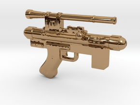Star Wars Blaster Pistol SE-14C 1:12 scale in Polished Brass