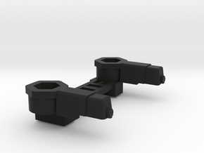 Lambo's Shoulder Pads with 5mm connectors in Black Natural Versatile Plastic