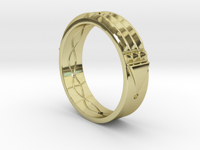 Atlantis Ring in 18k Gold Plated Brass: 8 / 56.75