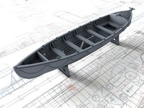 1/96 Royal Navy 27ft Whaler in Tan Fine Detail Plastic