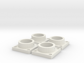 MPConnector - Connector Feet 4 pack in White Natural Versatile Plastic