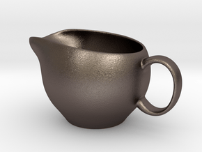 Pot in Polished Bronzed Silver Steel