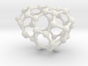 0629 Fullerene c44-7 d1 in White Natural Versatile Plastic