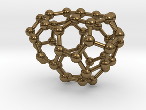 0629 Fullerene c44-7 d1 in Natural Bronze