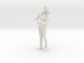 Mother and son - 369 in White Natural Versatile Plastic