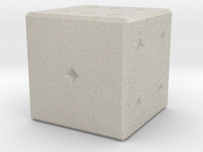 6 numbered dice  in Natural Sandstone