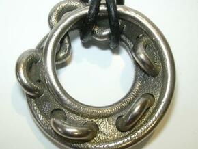 Stitched mobius in Polished Bronzed Silver Steel