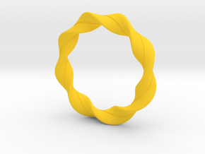 braclet2 in Yellow Processed Versatile Plastic: Small