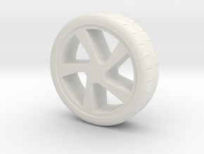 wheel in White Natural Versatile Plastic