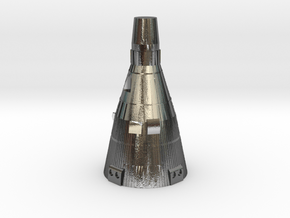 Gemini Capsule 1:128 scale in Polished Silver