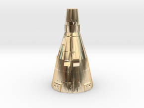 Gemini Capsule 1:128 scale in 14k Gold Plated Brass