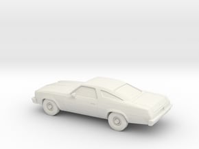 1/87 1975 Chevrolet Chevelle Coupe in White Natural Versatile Plastic
