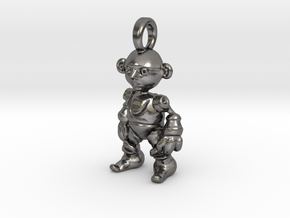 pendant Clockwork Gnome  in Polished Nickel Steel